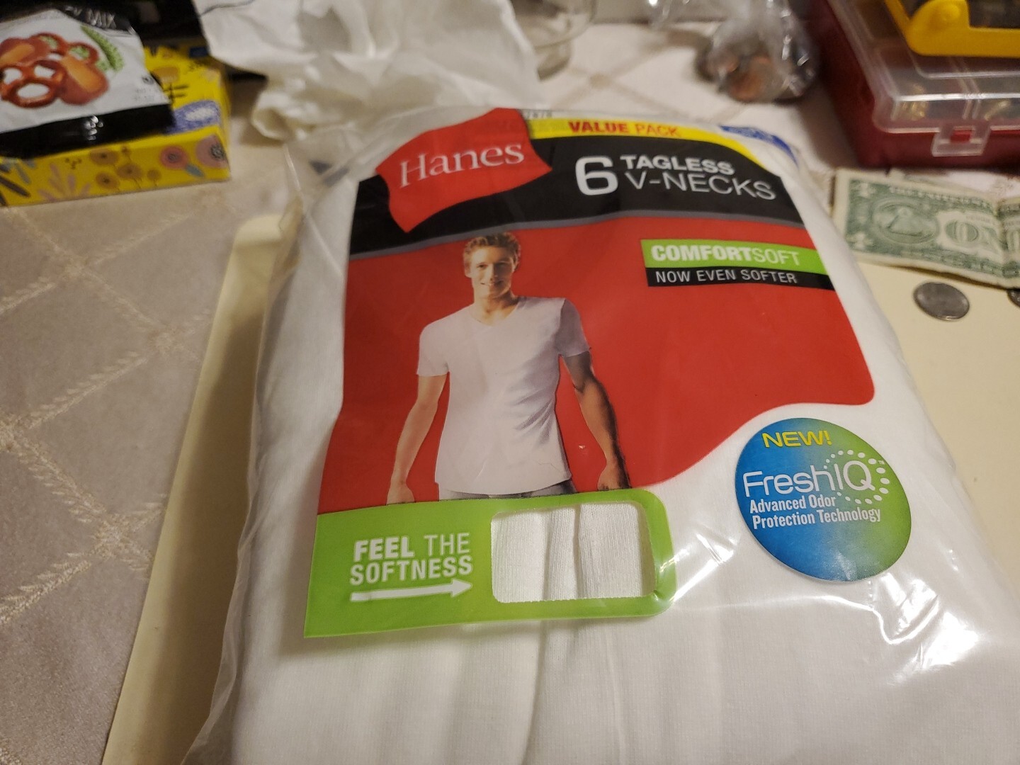 Hanes 777VP6 Men's T-Shirt, Size L - White (6 Piece) Won't Last Hurry gallery