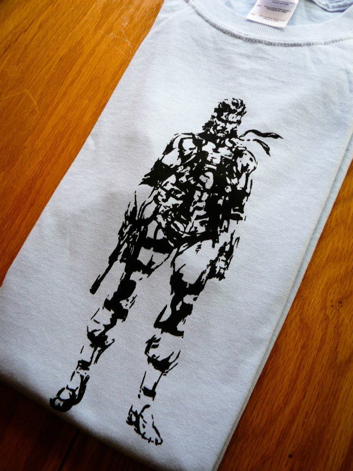 Vintage Solid Snake Metal Gear Solid T-Shirt, MGS Video Game Collectible, Unisex