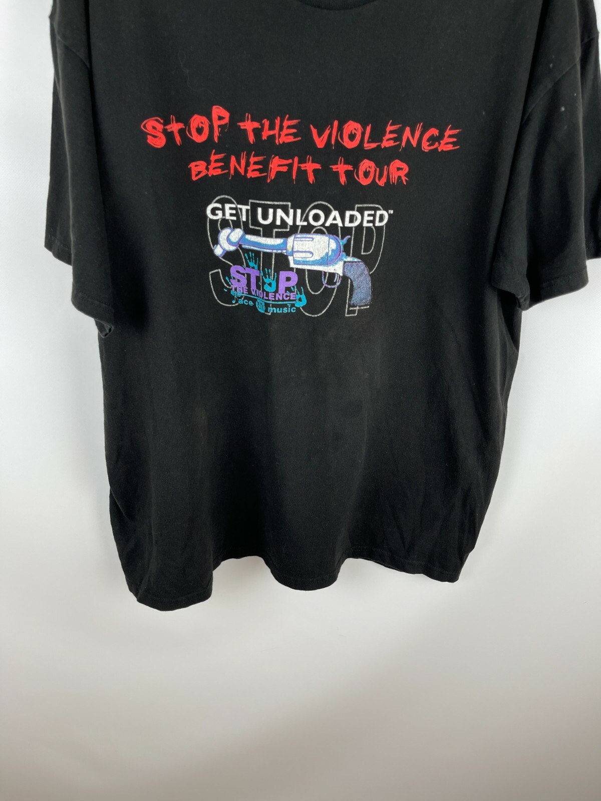 Lee vintage 90s Stop the violence benefit tour band tee gallery