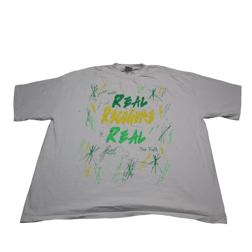 IBS International Basic Source Shirt Mens 4XL White Graphic Real Recognize Real