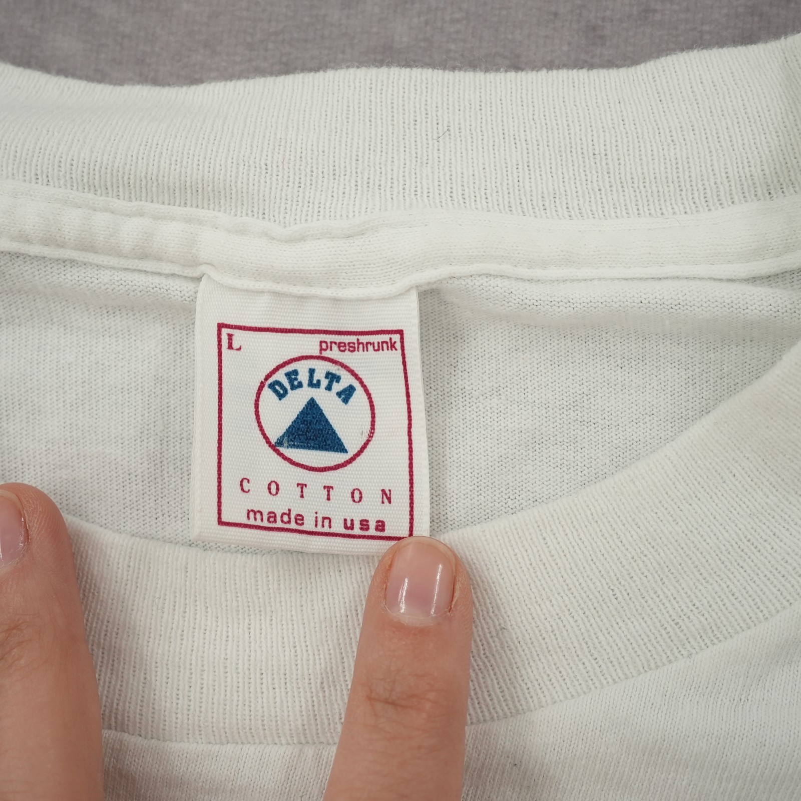 Vintage Delta Pro Weight Vintage Blank T-Shirt Mens L gallery