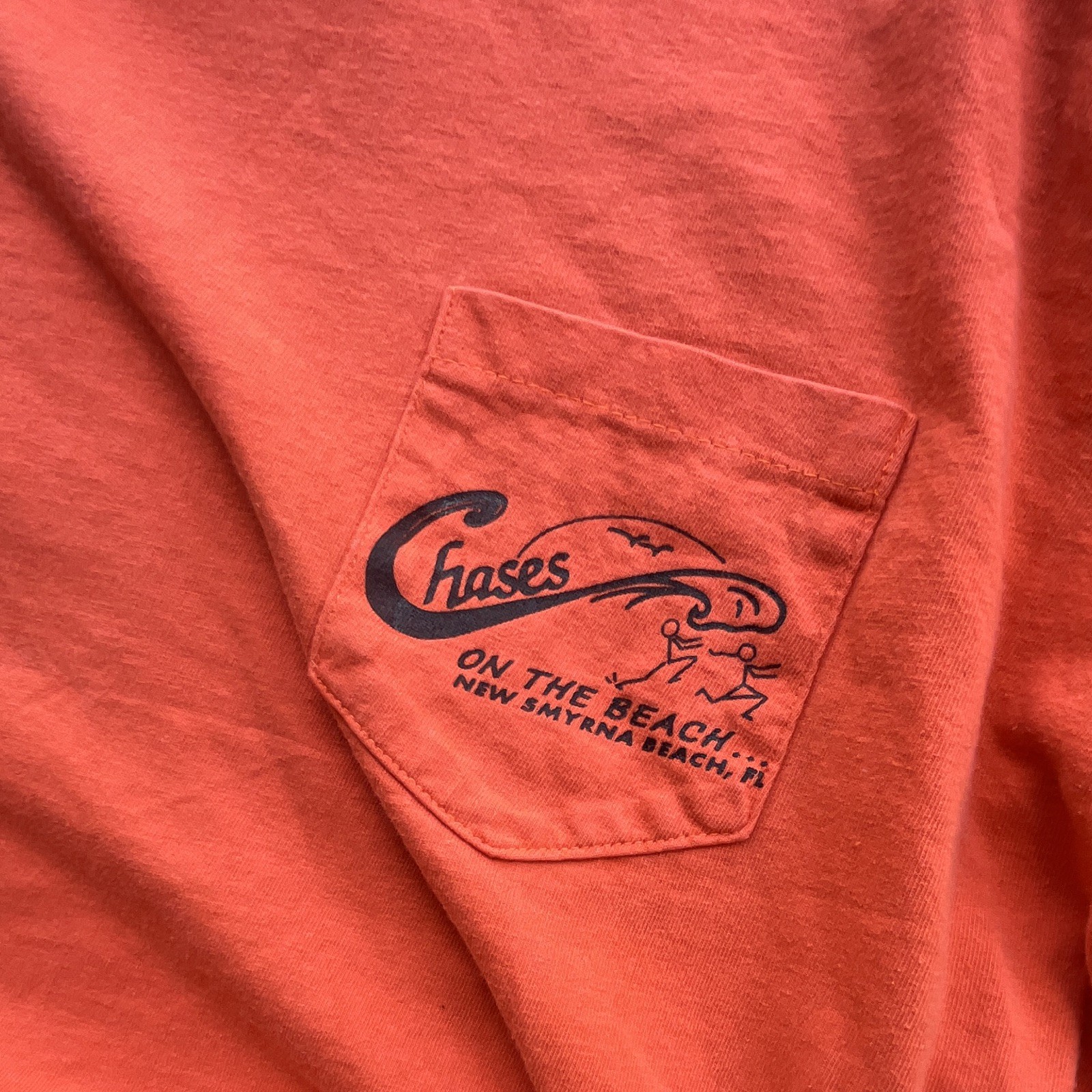 Tee Jays Vintage 90s Men's XXL Orange Cotton Graphic Pocket Bike Week '98 Tee gallery