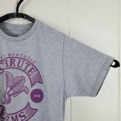 The Office Shirt Men Medium Gray Crew Neck Short Sleeve Graphic Stretch Pullover