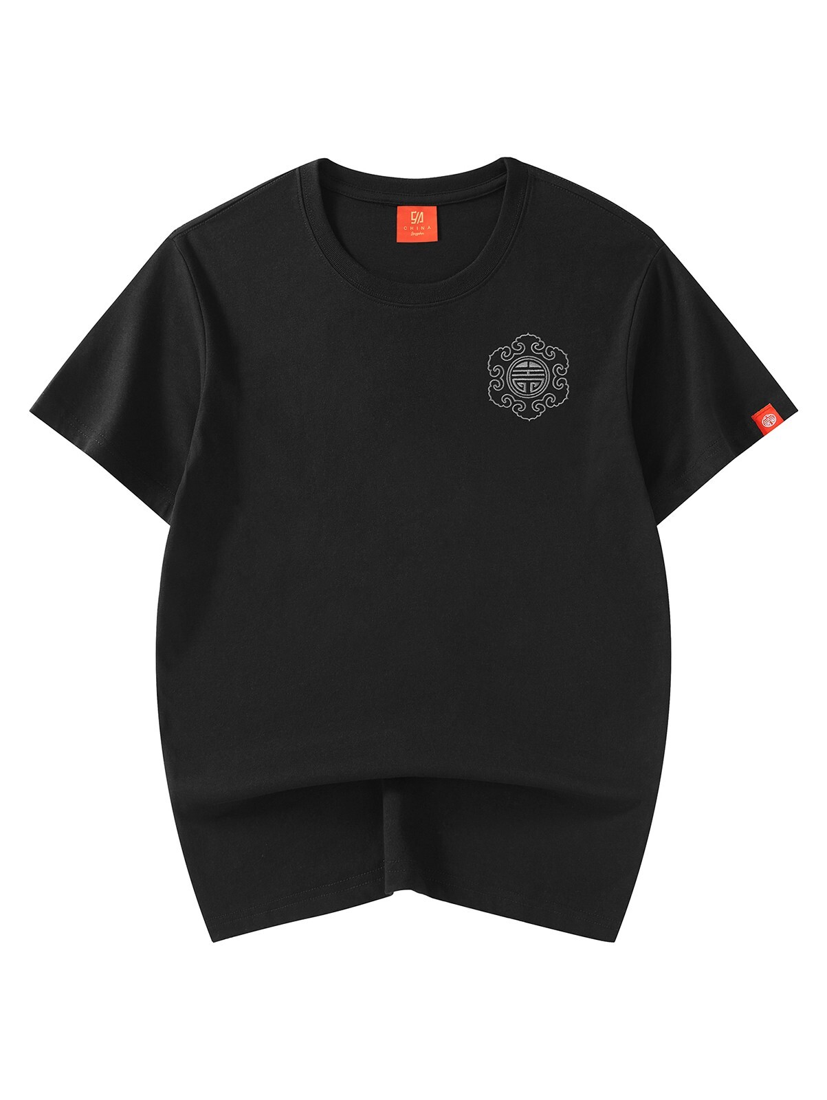 Niepce Men’s Raging Kirin Embroidery Graphic Tee Japanese Streetwear T-Shirt gallery
