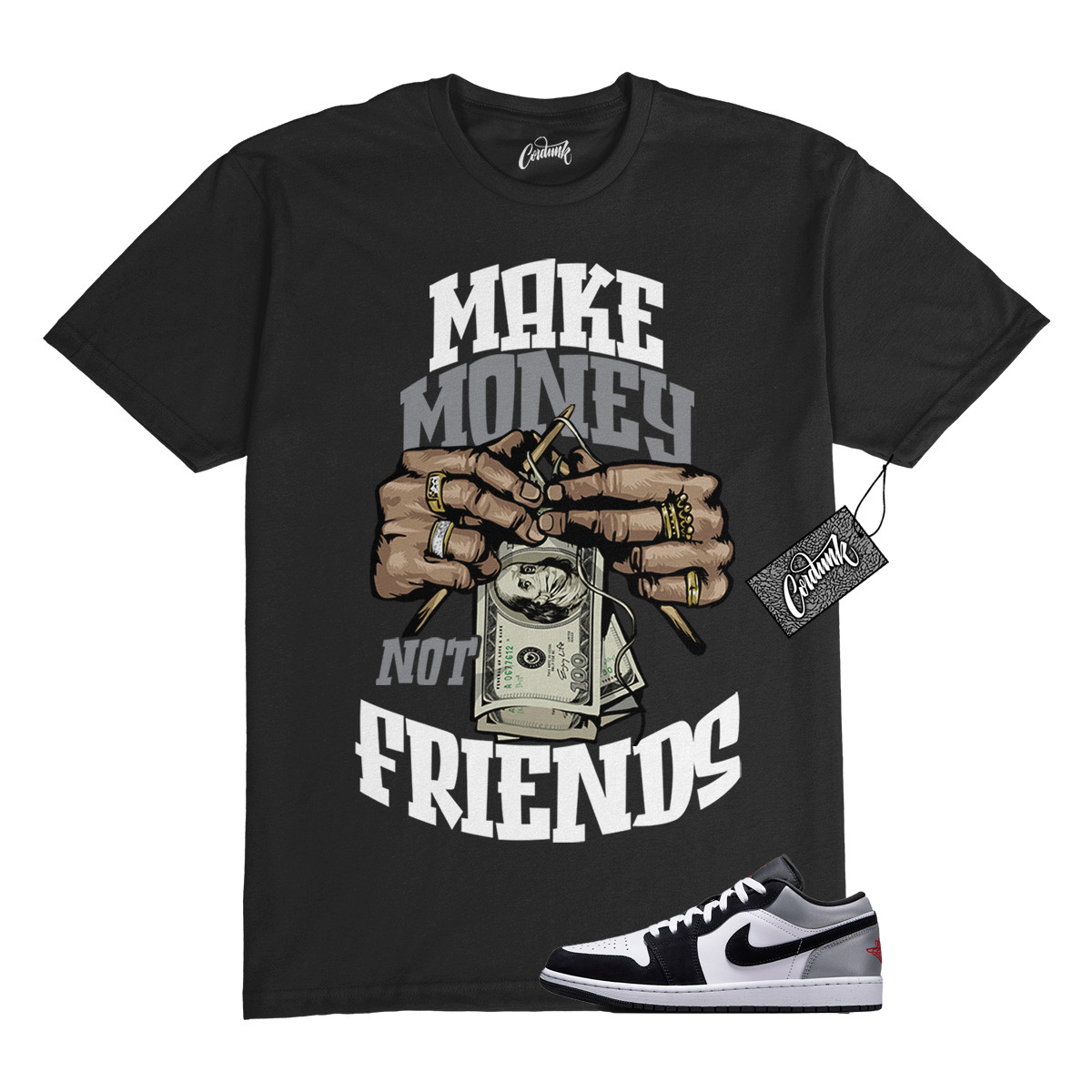 1 Black Matte Silver White Fire Red T Shirt Match MM gallery