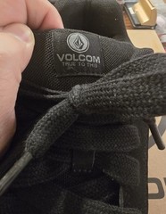 Volcom Stone Op Art Nubuck Composite Toe Black and Dark Grey