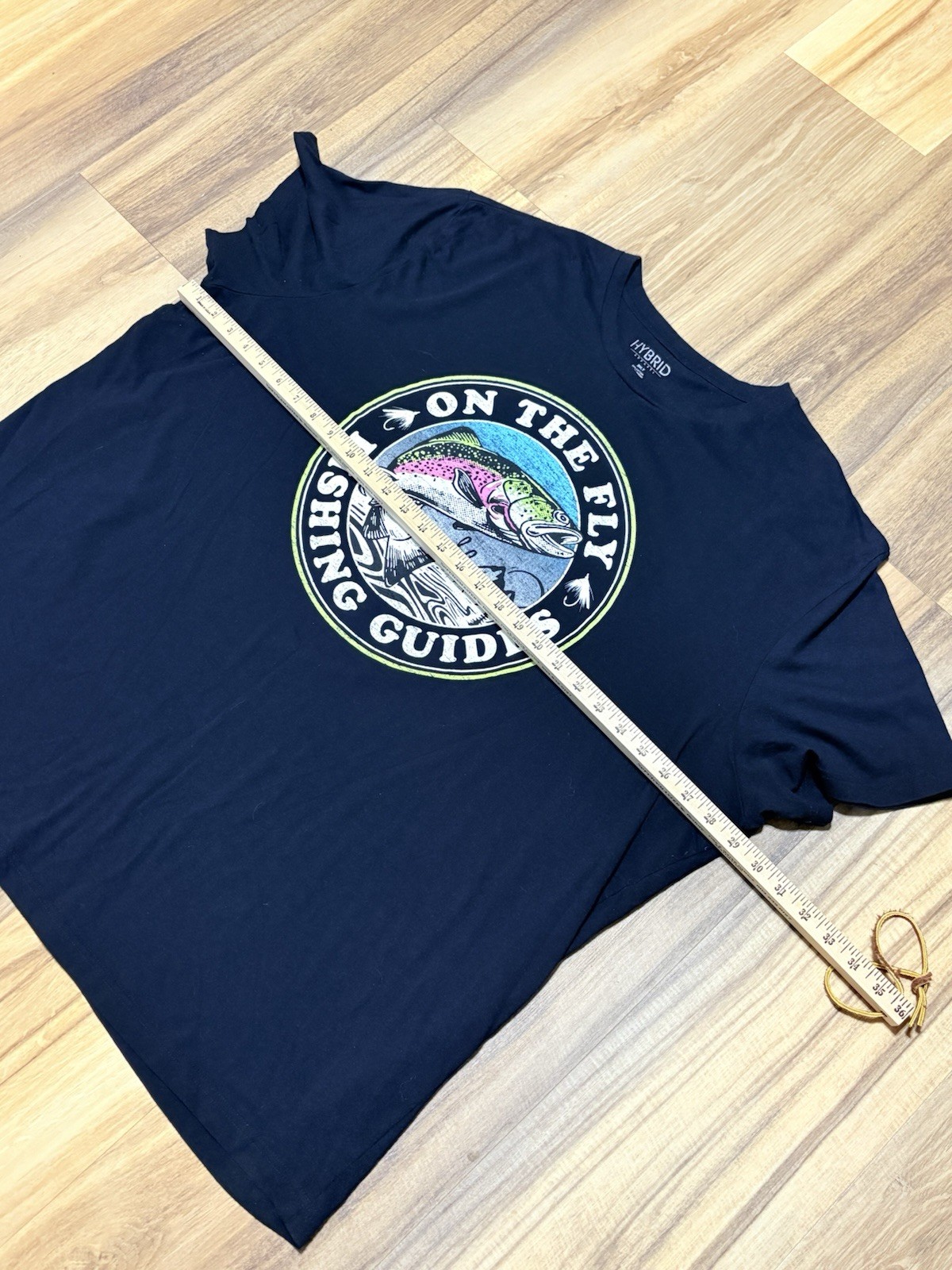 Hybrid On The Fly Fishing Guides Tee Shirt Men’s 3XLT Black gallery