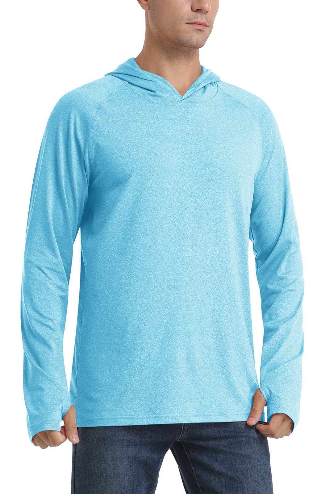 UPF50+ Men's UV Sun Shirts Outdoor Fishing Hoodies Long Sleeve Performance Tops gallery