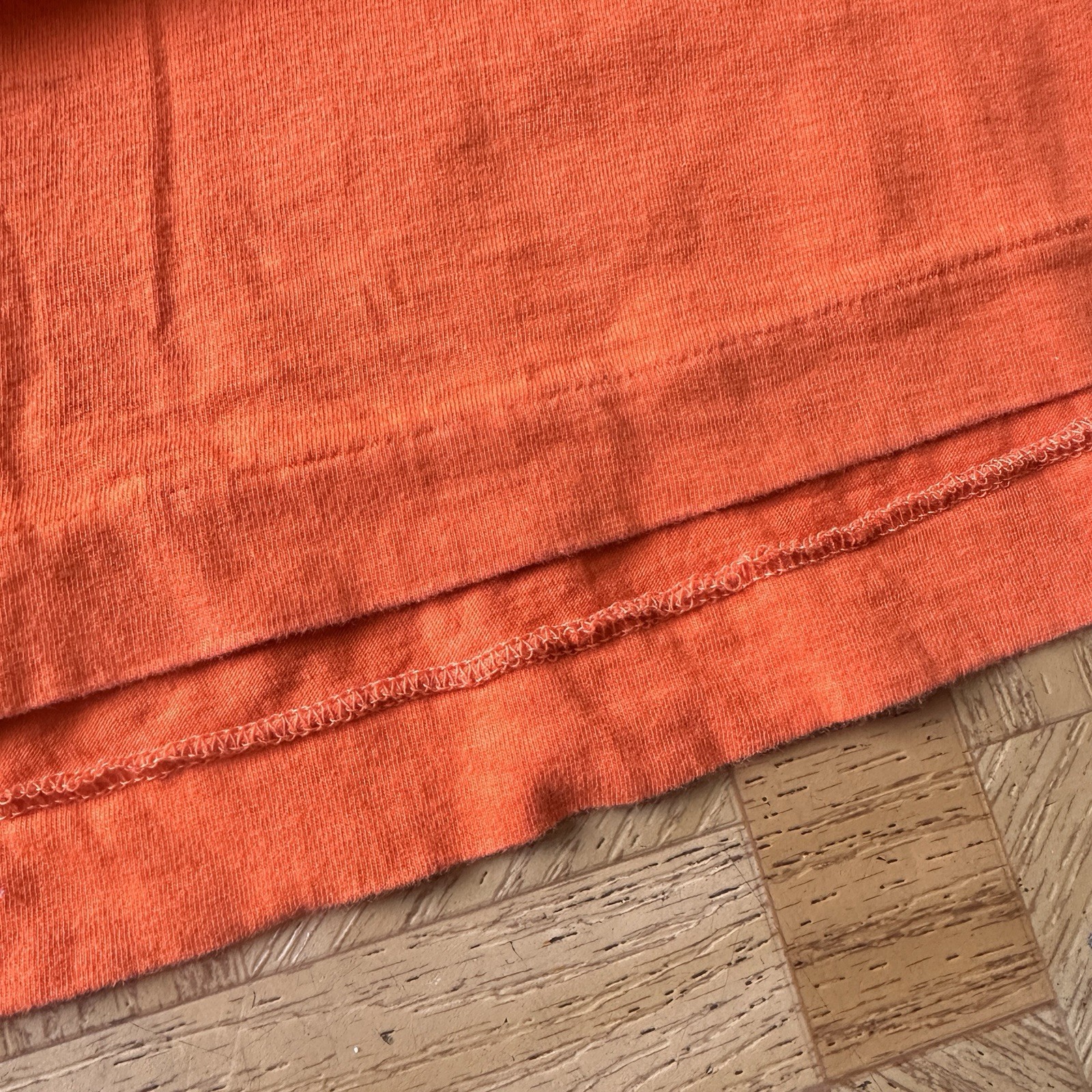 Vintage Pearl Izumi T-Shirt XL Single Stitch Orange w Back Pocket Made In Japan gallery