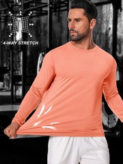 Men’s UPF 30+ Sun Protection Shirts Performance Long Sleeve Tshirt Moisture Wicking…