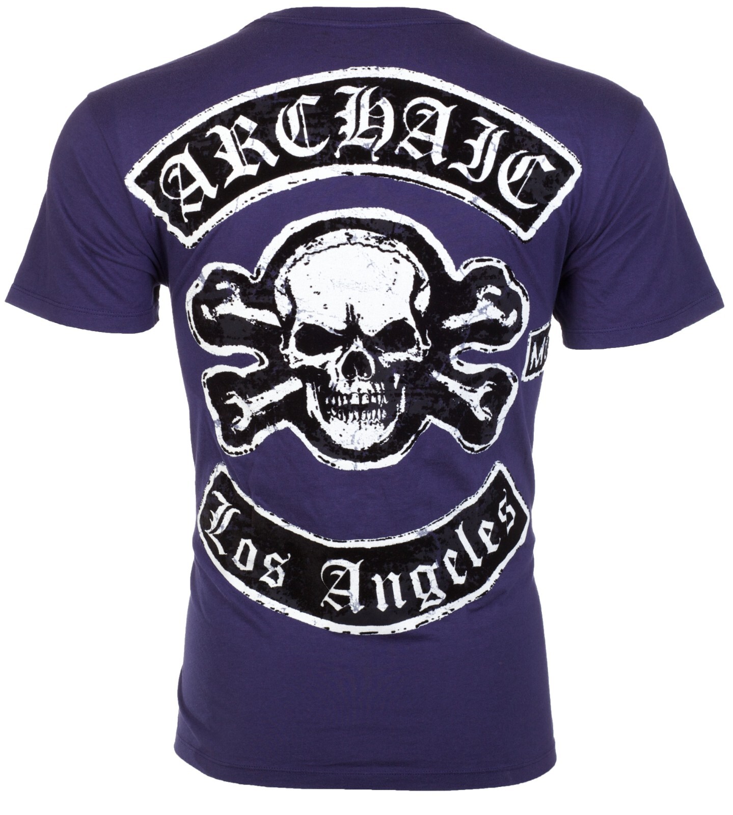 ARCHAIC by AFFLICTION Navy Blue KING Short Sleeve Slim Fit Y2K T-shirt NWT gallery