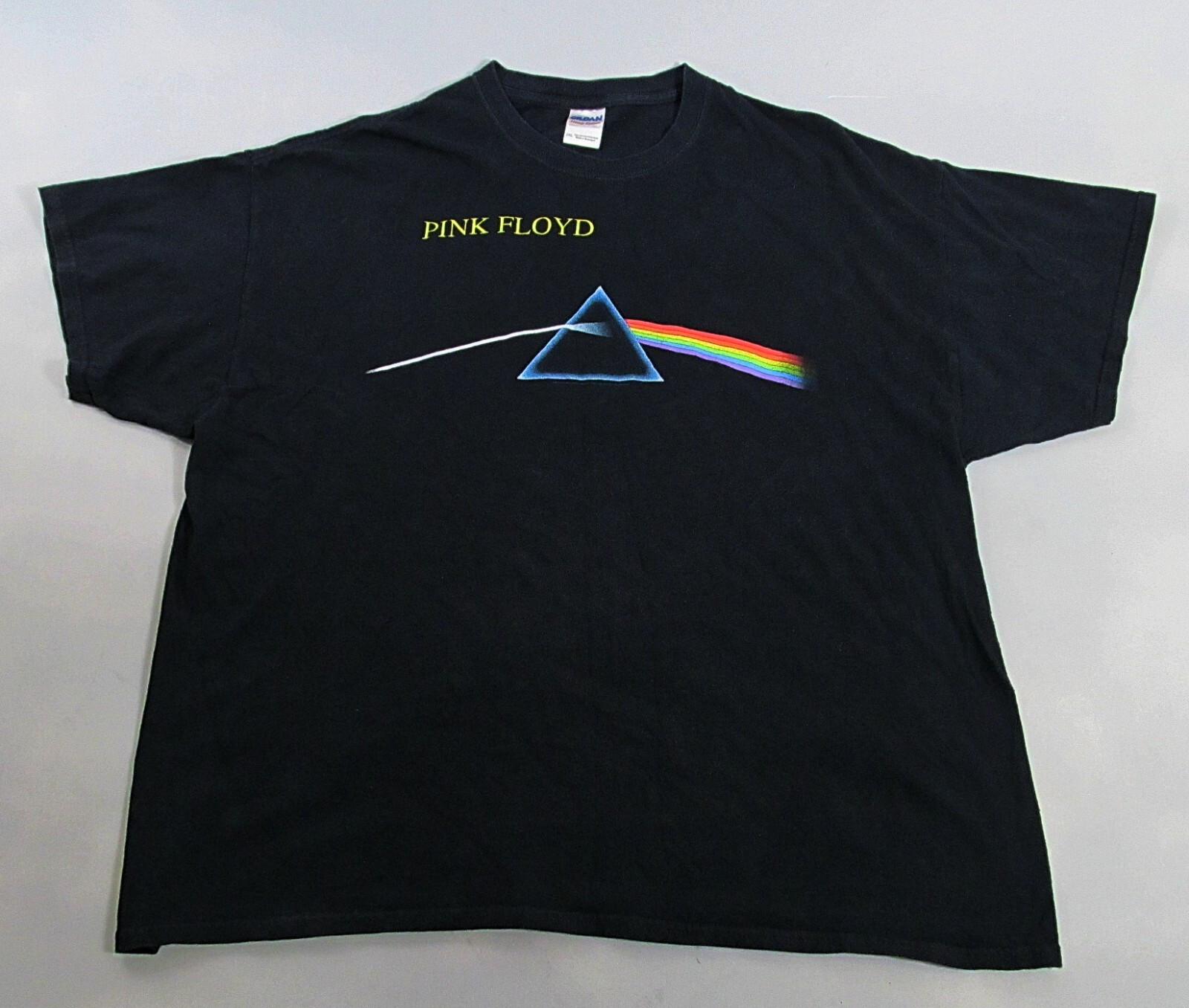 Vintage 90s Pink Floyd Dark Side of the Moon T-Shirt 2XL Black 2 Sided *READ* gallery