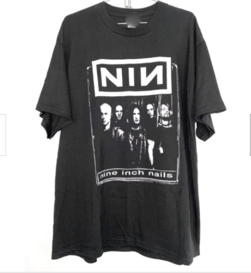 Nine Inch Nails 90s Band T-Shirt Vintage Gift For Men Women Funny Black Tee gallery