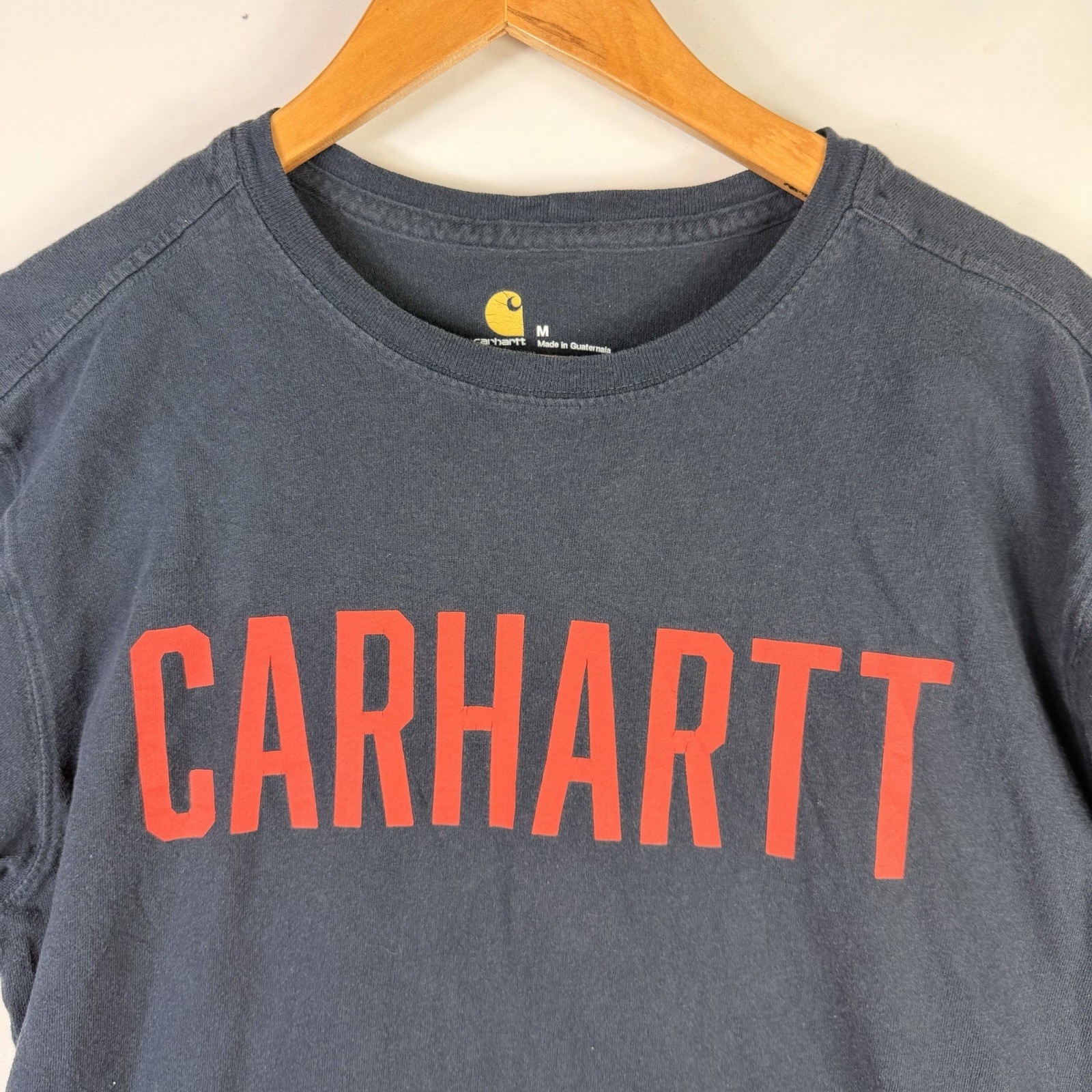 Carhartt T-Shirt Men's M Relaxed Fit Blue Short Sleeve Tee 100% Cotton gallery