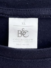 B&C Collection Amsterdam Graphic Navy Blue T-Shirt, Men’s Size XL XLarge