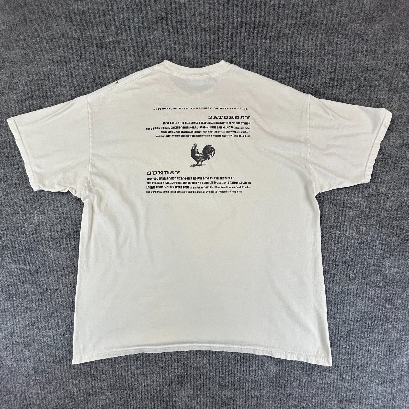 VTG San Francisco Shirt Adult XL White Bluegrass Concert Cable Car Golden Gate gallery