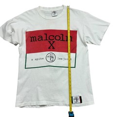 VTG 90s 40 ACRES & A MULE 40A MALCOLM X 1992 SPIKE LEE MOVIE T-SHIRT SIZE L