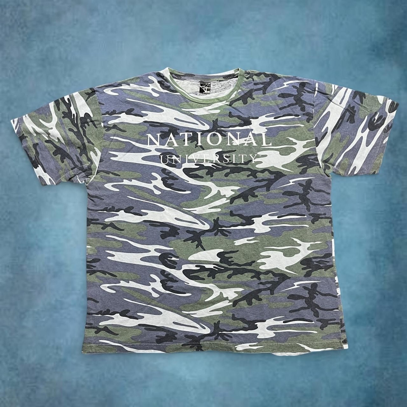 Camo national university t-shirt gallery