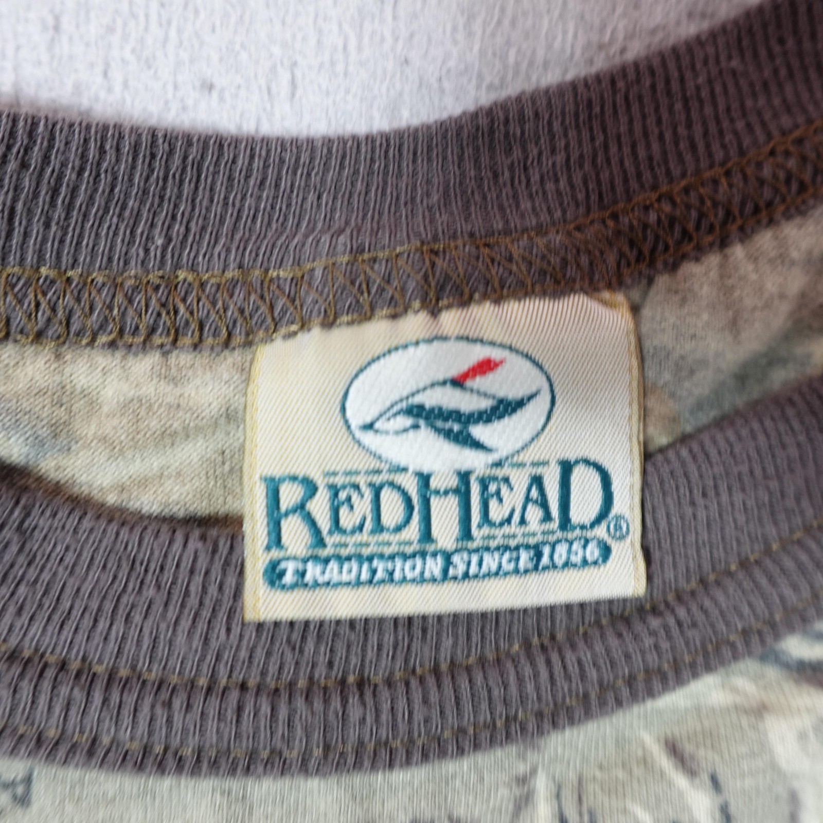 RedHead Camo Shirt Mens 2XL Brown Long Sleeve Hunting Outdoor Crewneck Tee Top gallery