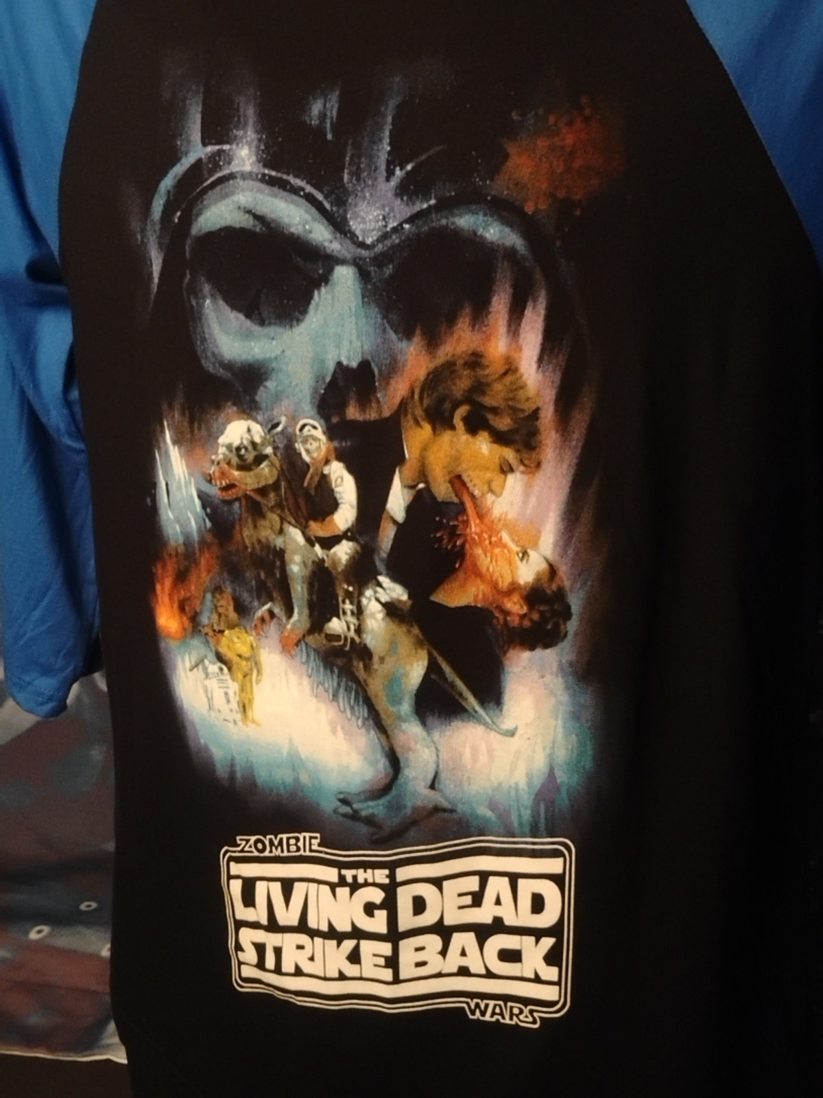 FRIGHT RAGS “Zombie Wars-The Living Dead Strike Back” M 3/4 Sleeve Band Tee gallery