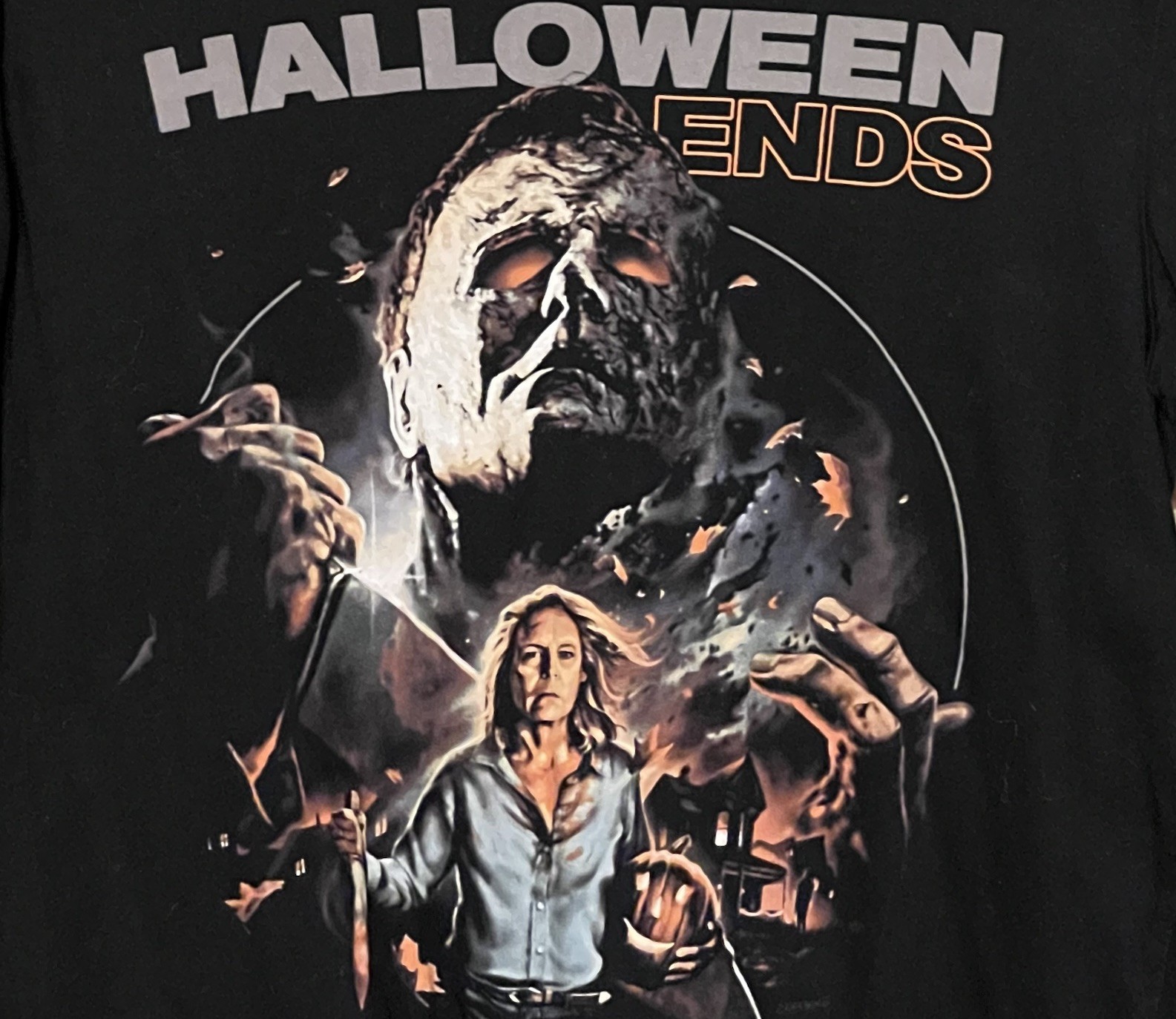 Fright Rags HALLOWEEN ENDS Laurie Strode Graphic Design Mens Shirt L - Large OOP gallery