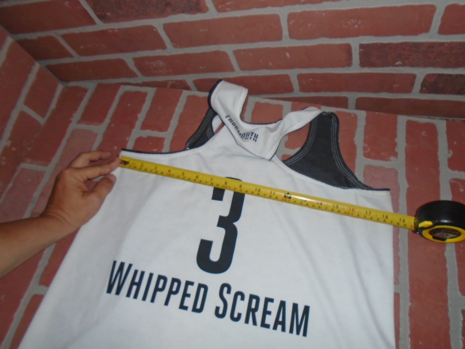 FROGMOUTH "#3 WHIPPED CREAM"REVERSIBLE JERSEY TANK-ADULT SIZE-SEE PICTURES gallery