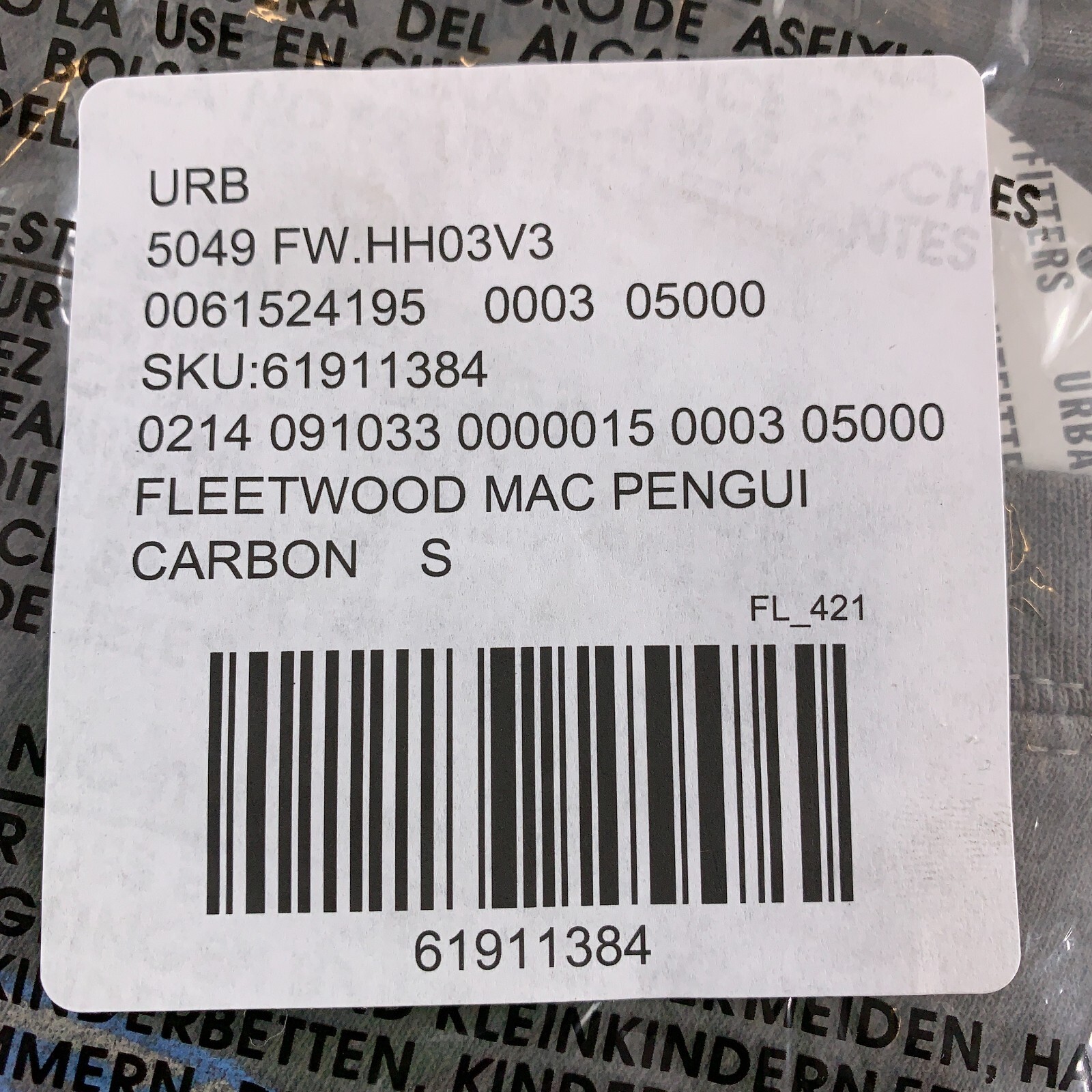 Urban Outfitters Fleetwood Mac Men's Size Small Gray Penguin T-Shirt gallery