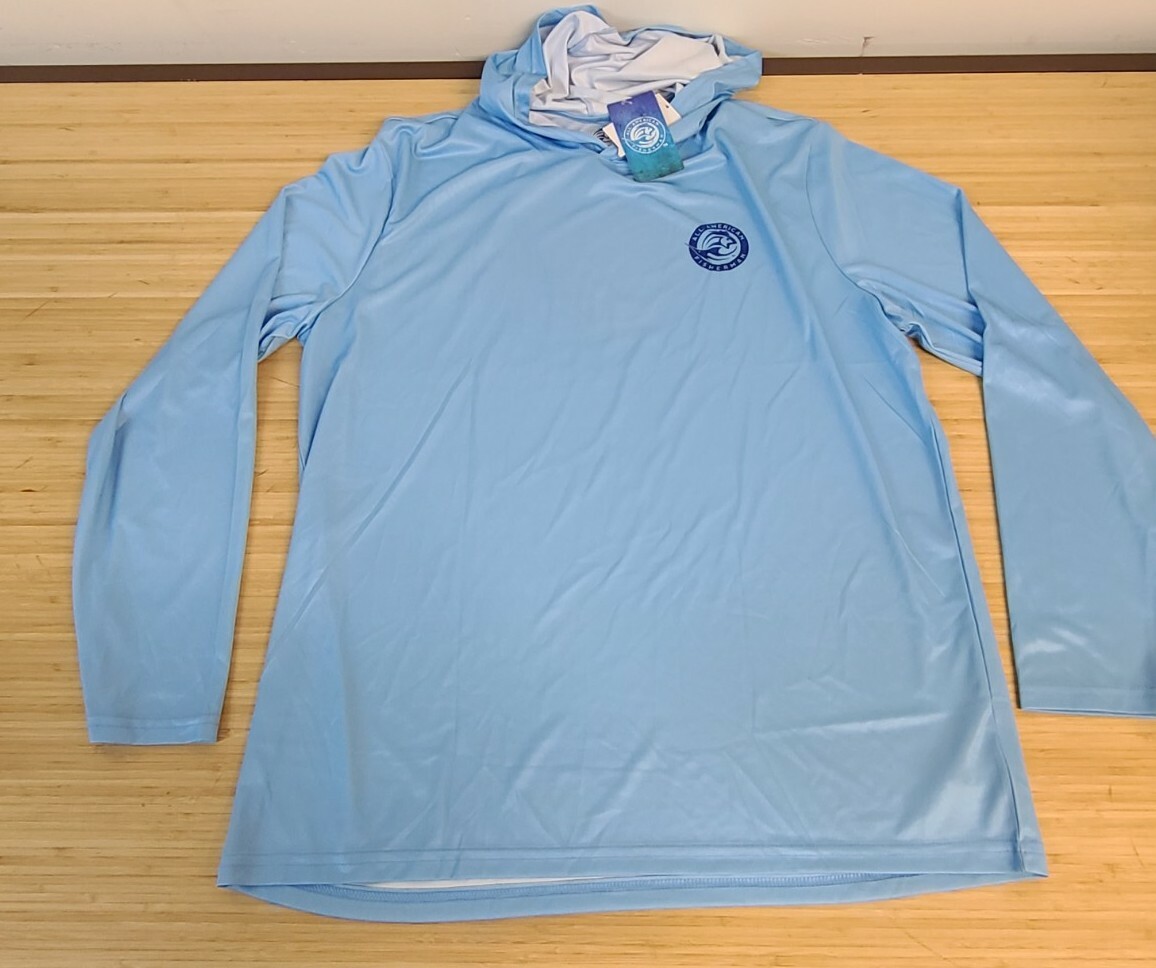 All American fisherman blue XL crew tshirt longsleeve NWT Men's gallery