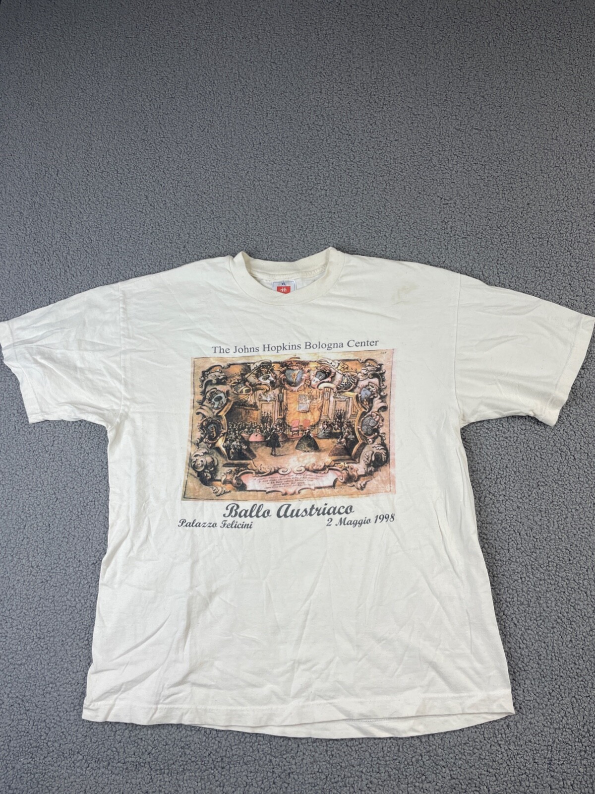 Vintage t shirt XL Ballo Austriaco palazzo Felicini John Hopkins Bologna Center gallery