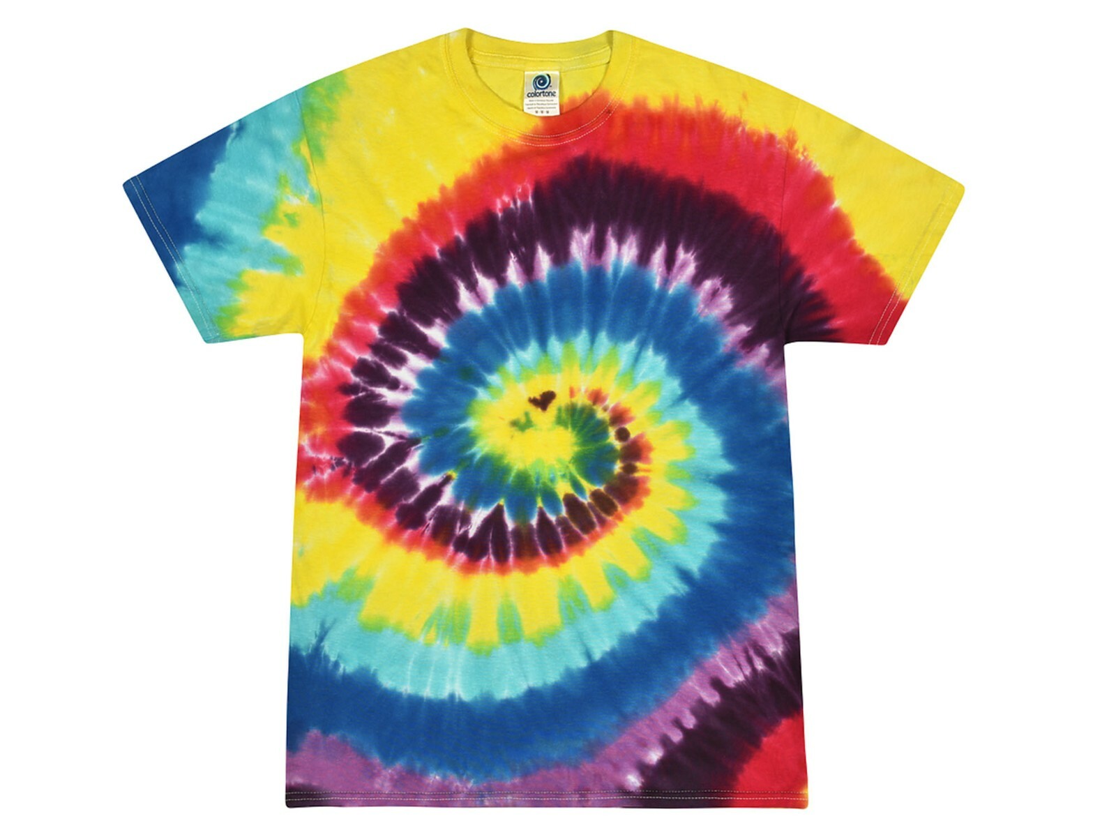 Pick a Multi-color Rainbow Tie Dye T-Shirts 100% Cotton Kids & Adults gallery