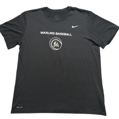 Nike Dri-FIT Miami Marlins Baseball – Mens 2XL Black Find A Way T-Shirt EUC