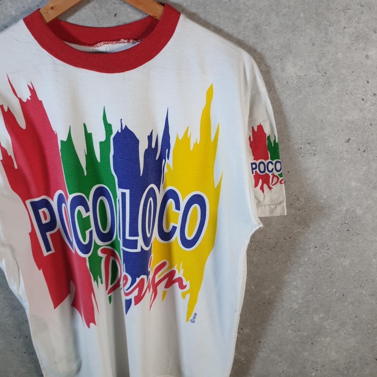 Vintage Poco Loco Club USA 90s Single Stitch T Shirt Mens Large Multicoloured gallery