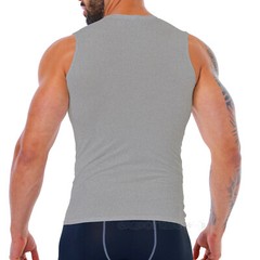 Mens Sports Gym Compression Base Layers Tops Tight Tank T-Shirts Vest Quick dry