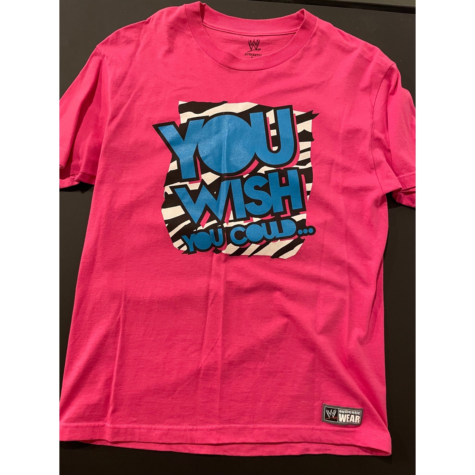 WWE Authentic Wear You Wish You Could Pull This Off Pink T Shirt Large gallery