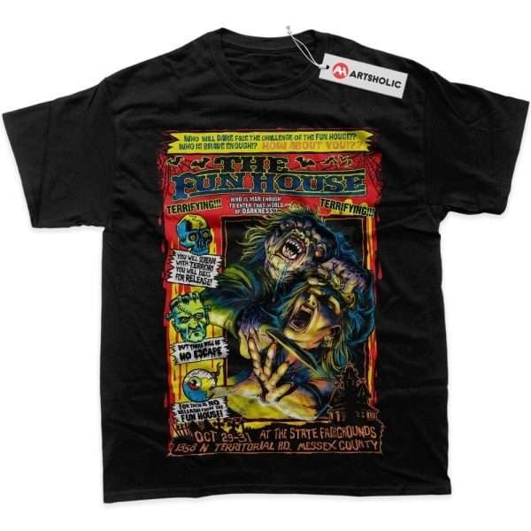 Vintage The Funhouse Horror Movie Halloween Tee Unisex Short Sleeve S-5XL
