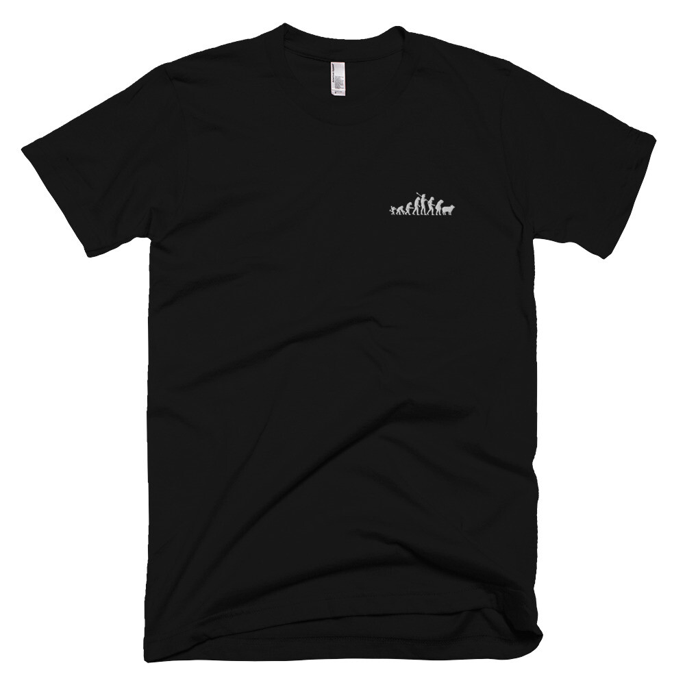 Embroidered Unisex T-shirt Hipster Style Evolution Sheeple Trendy Modern Fashion gallery
