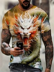 Dragonborn – Dragon & Phoenix 3D Print Unisex Tee