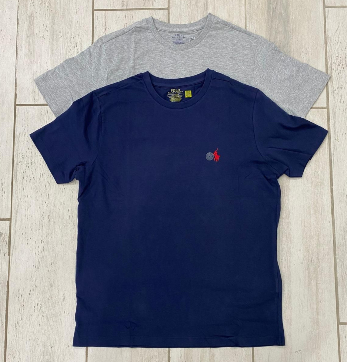 Polo Ralph Lauren Men's Custom Slim Fit Crewneck T-Shirt Navy , Gray -S, -XXL gallery