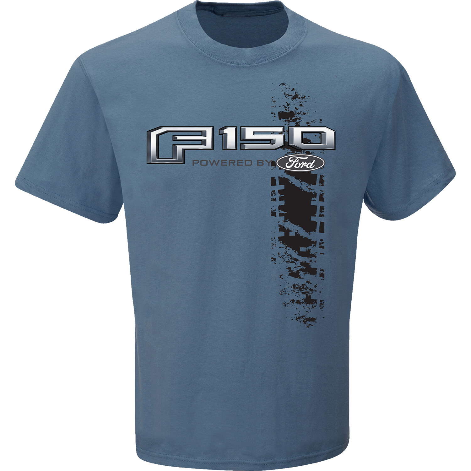 NEW FORD TRUCK F-150 TIRE TRACK DESIGN INDIGO BLUE SHORT SLEEVE TEE SHIRT 86729B gallery