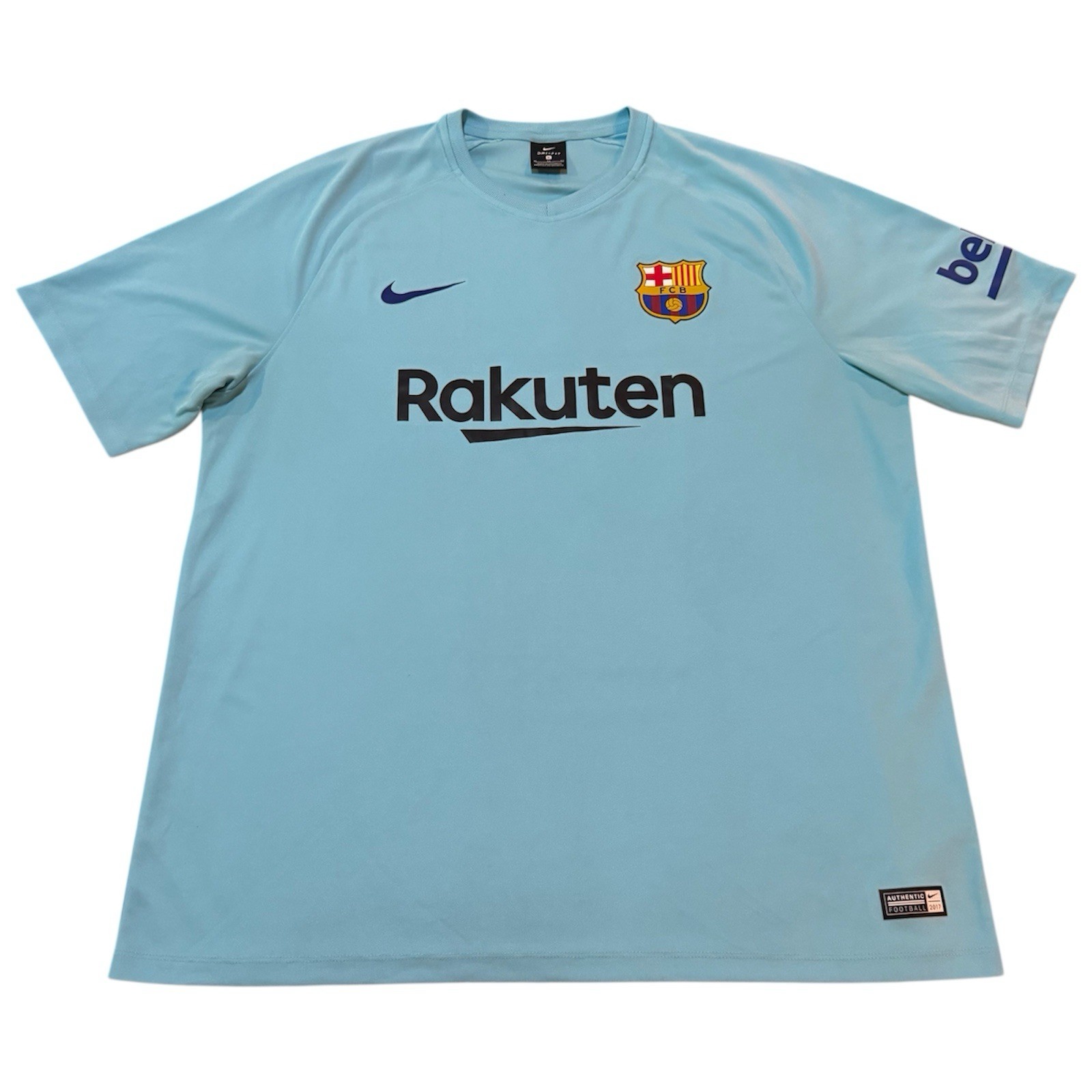 Nike FC Barcelona 2017/18 Third Jersey Blue Orbit XL 847237-484 Rakuten Shirt gallery