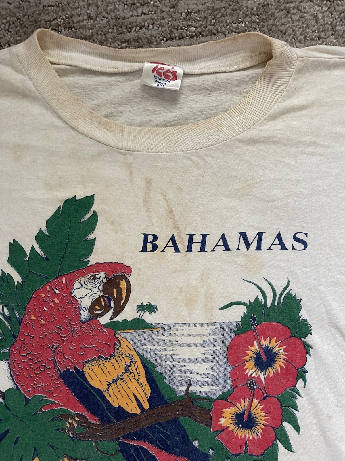 Dorsett Tees T-Shirt Adult XL White Bahama Vacation Beach Short Sleeve gallery