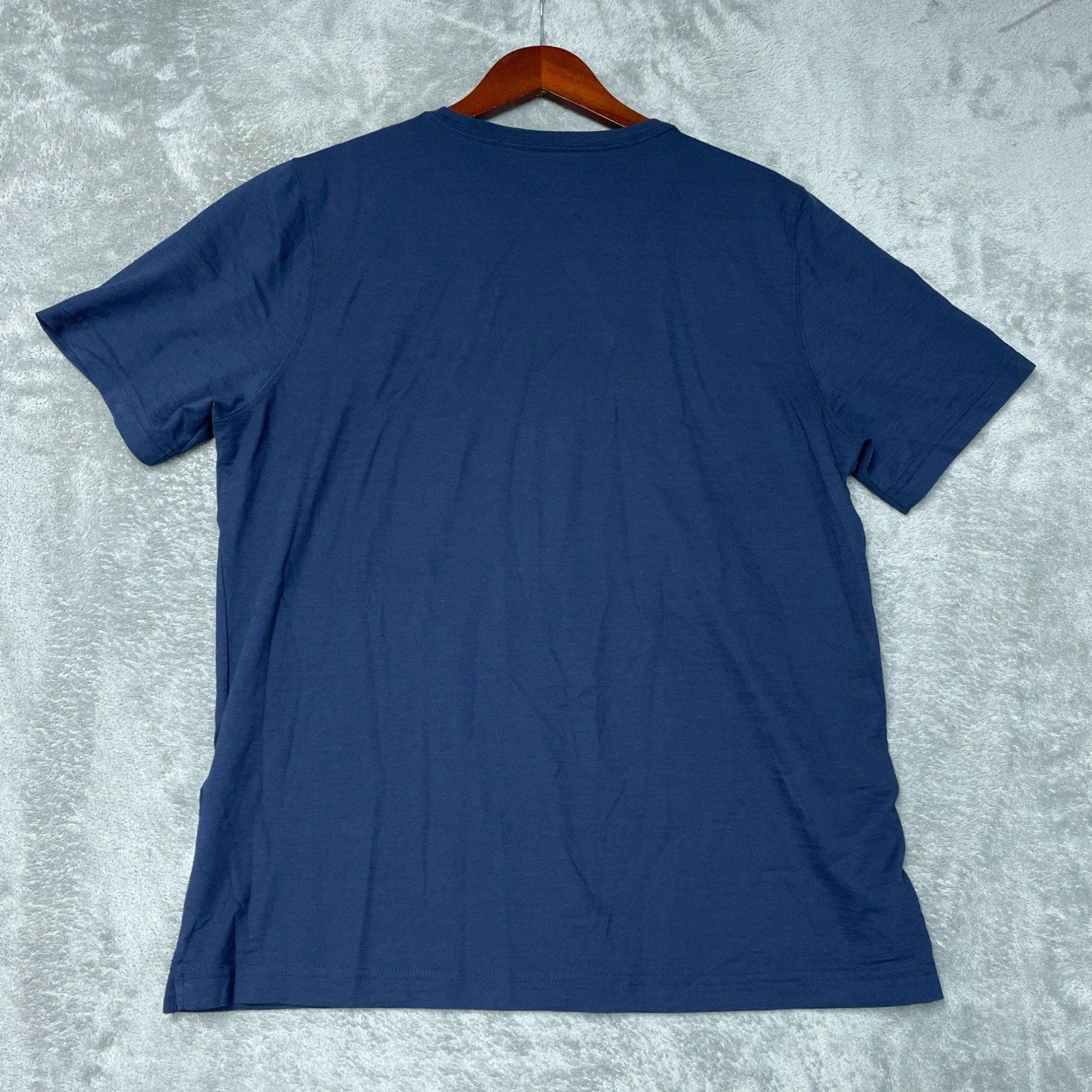 Kirkland Signature Men's L Blue Pima Cotton Crewneck T-Shirt i1868 gallery