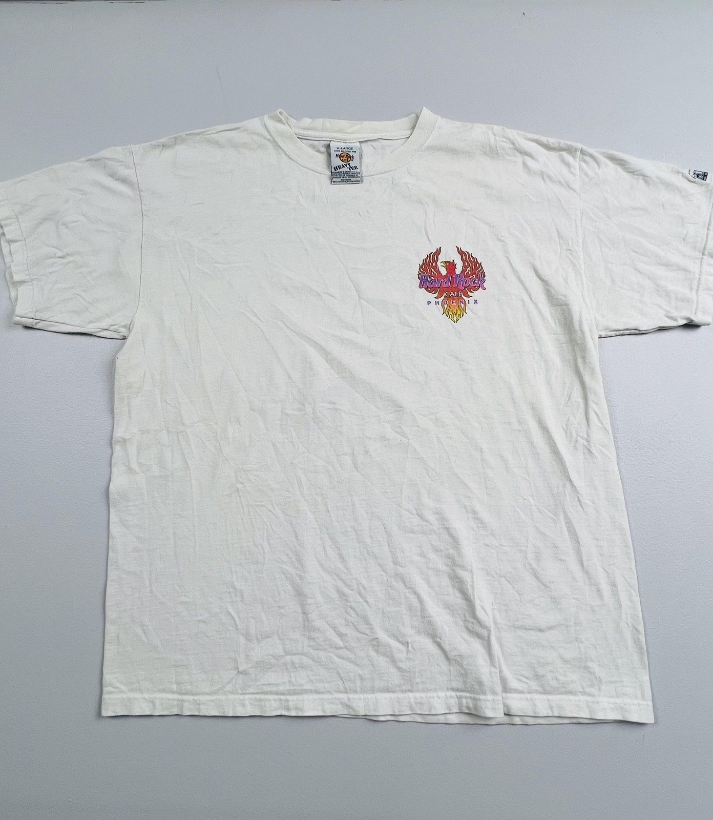 Vintage Hard Rock Cafe Shirt Mens XL White Phoenix Desert Graphic Tee Fire gallery
