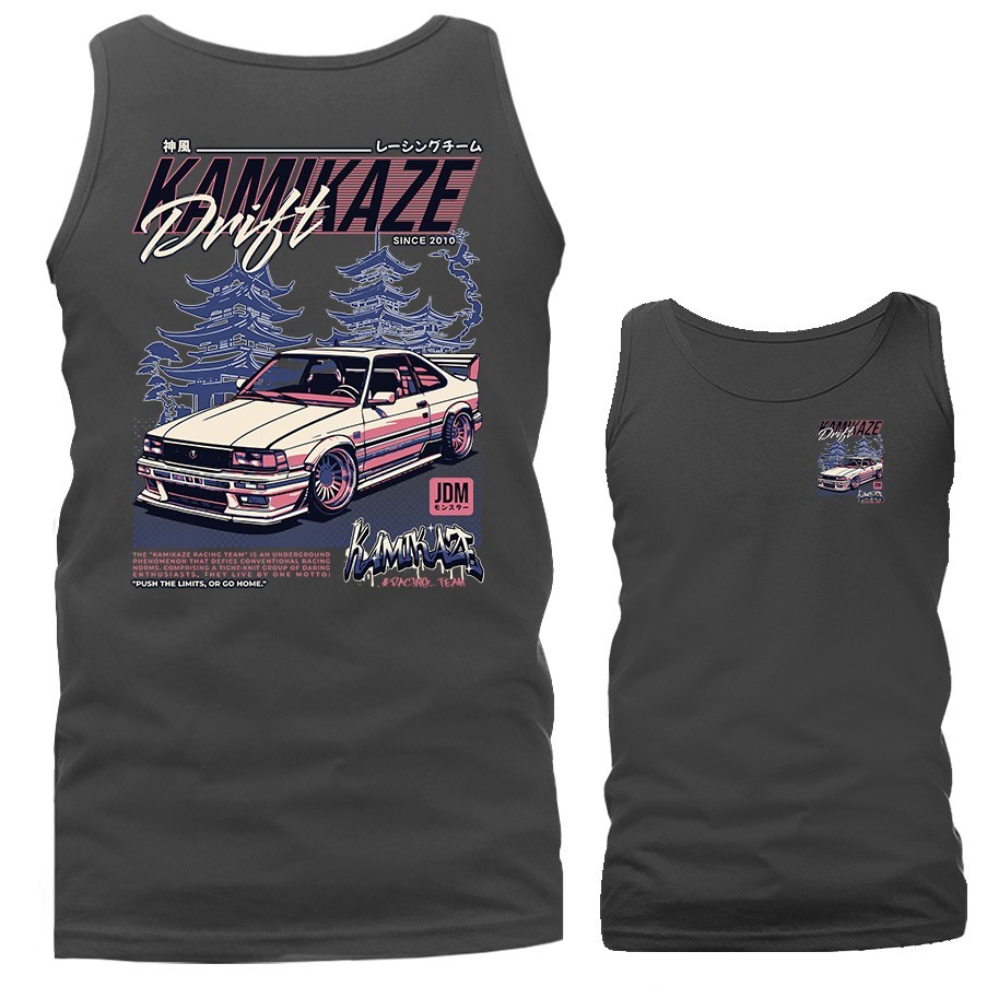 Kamikaze Race Imported Tuned Custom JDM Sports Car Tank Top gallery