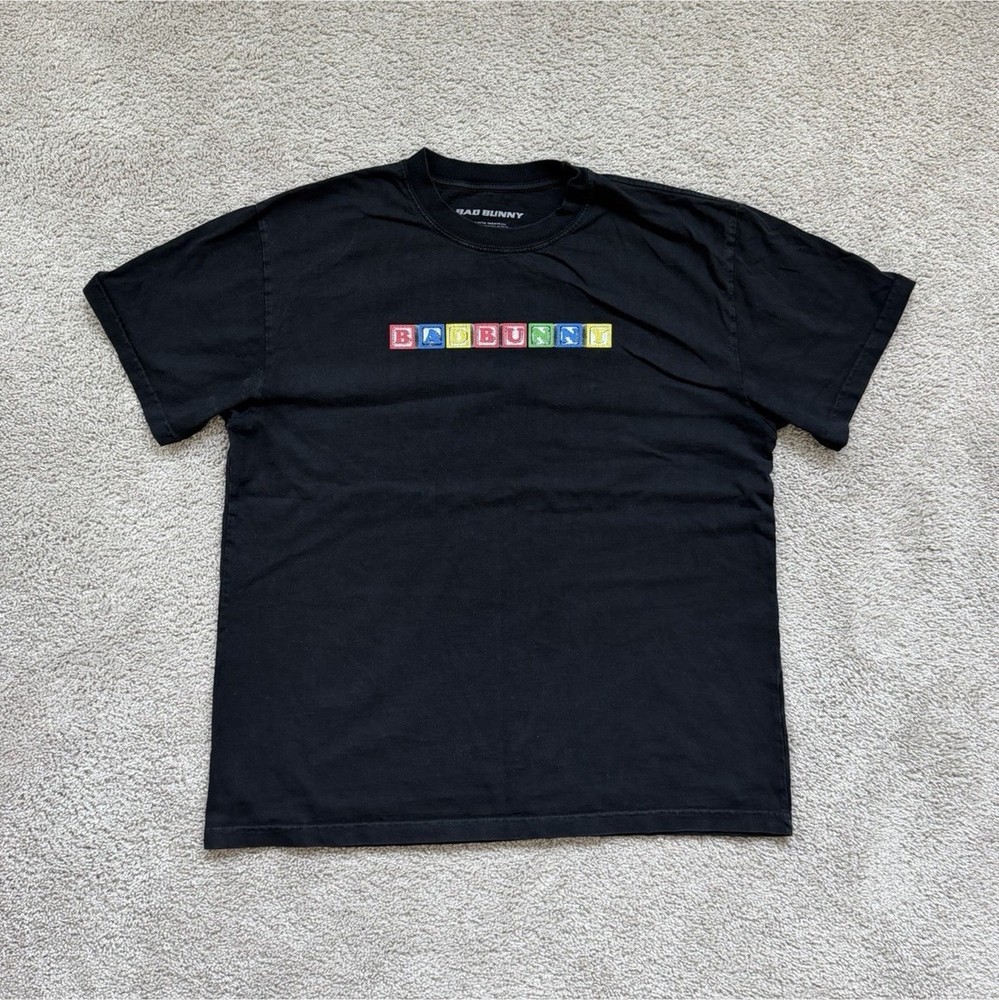 Bad Bunny YHLQMDLG Blocks Licensed Merch Size Large