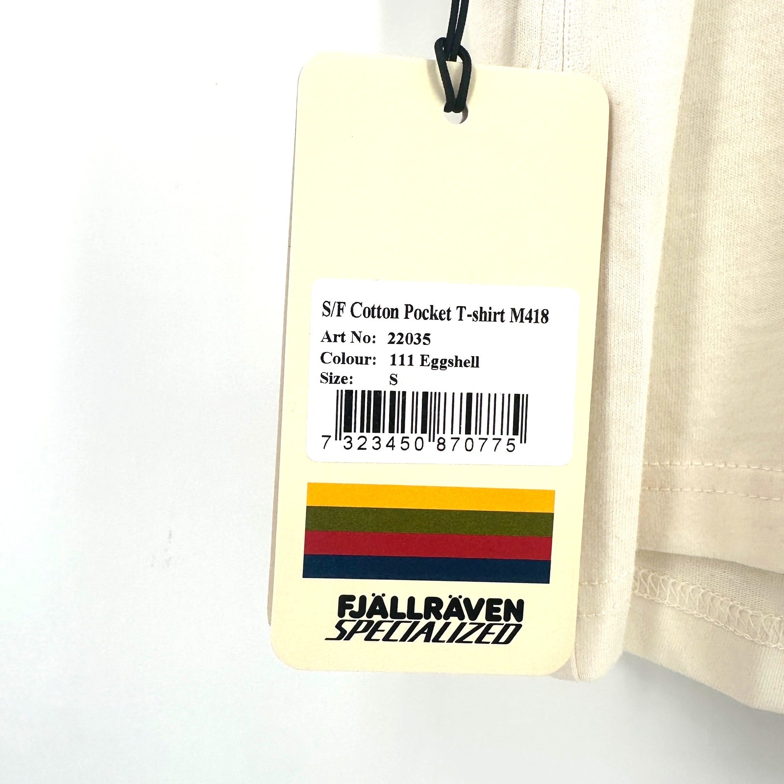 Fjallraven Cotton Pocket Cycling T Shirt Mens Sz S Eggshell Specialized gallery