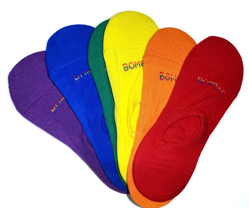 6-Pack Rainbow Bombas – 2021 Pride Collection – Medium – Unisex – No-Show