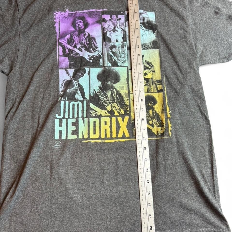 Zion Jimi Hendrix Graphic T-Shirt Charcoal Grey Unisex Rock Band Tee Size L gallery