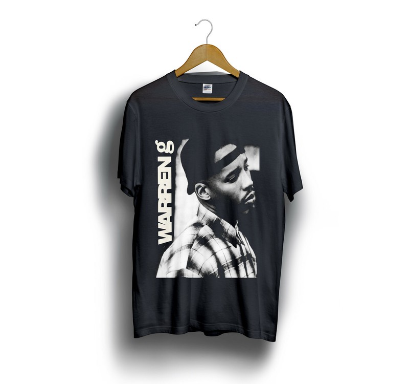 THE G WARREN G Black T-Shirt Size S-5XL