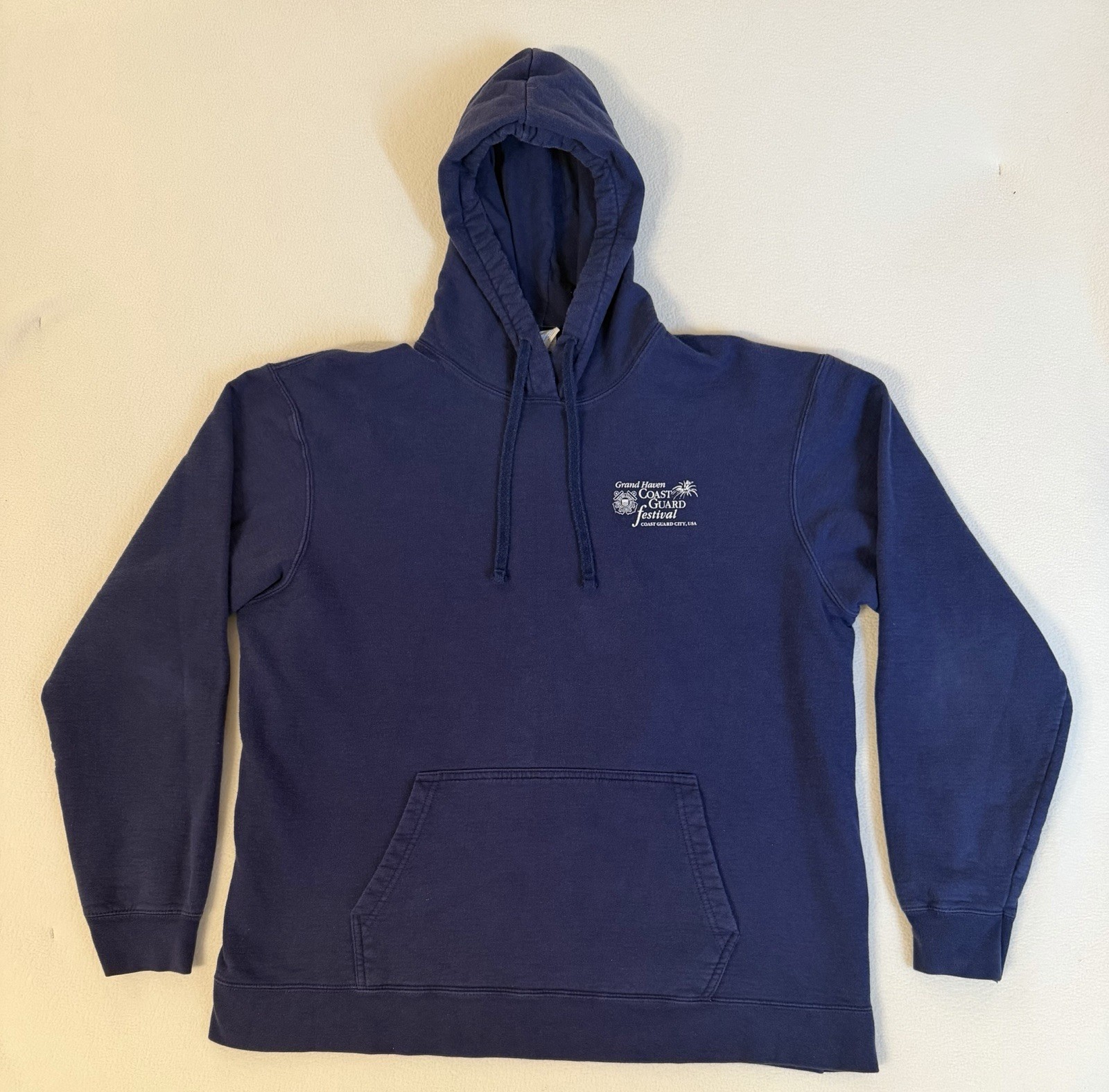 Grand Haven Coast Guard Festival Hoodie USCG – Navy Heavyweight Back Graphic XL gallery